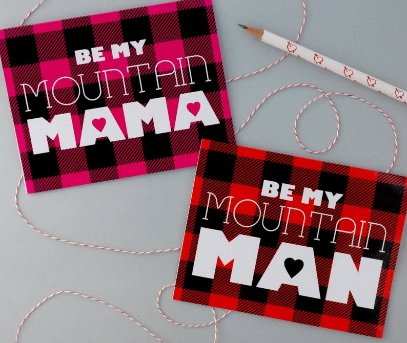 Valentine Be My Mountain Mama Valentines Day Card Anniversary Card Love Card image 5