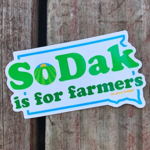 SoDak is for Ranchers Sticker South Dakota Retro Ranch Cow Sticker South Dakota SoDak is for Ranchers Vinyl Decal by Oh Geez Design image 6