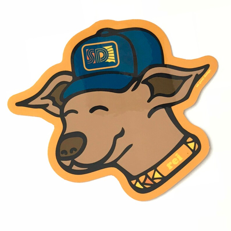 SoDak Buffy Sticker South Dakota Buffalo Sticker SoDak Buffy in SoDak Retro Hat Vinyl Decal by Oh Geez Design SoDak Bison Sticker image 5