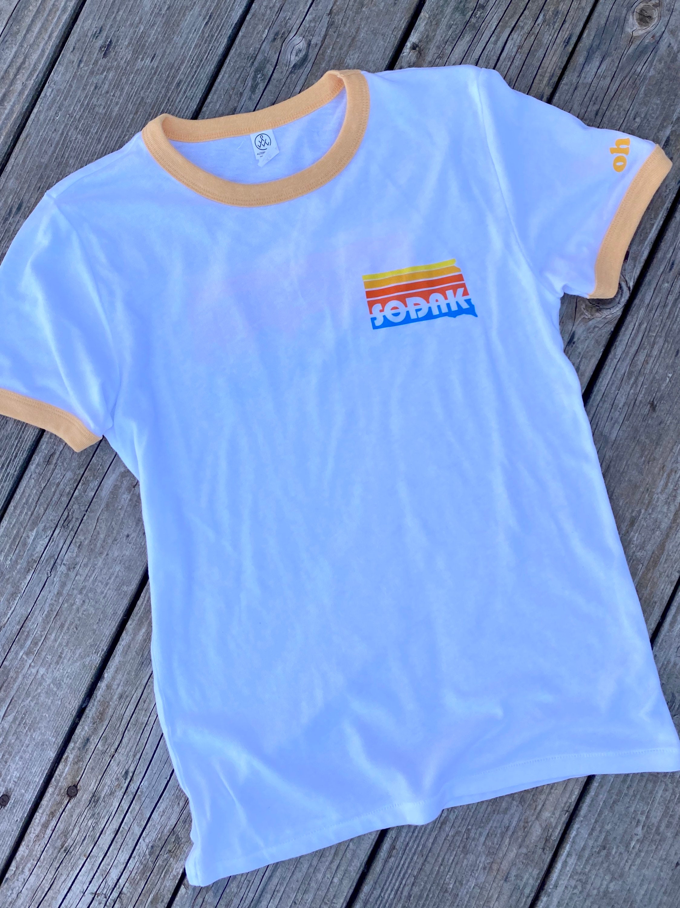 ★DNSR★ Sunset Half Ringer T-Shirt White MUSINSA公式 | DNSR Sunset Half Ringer T-Shirt White