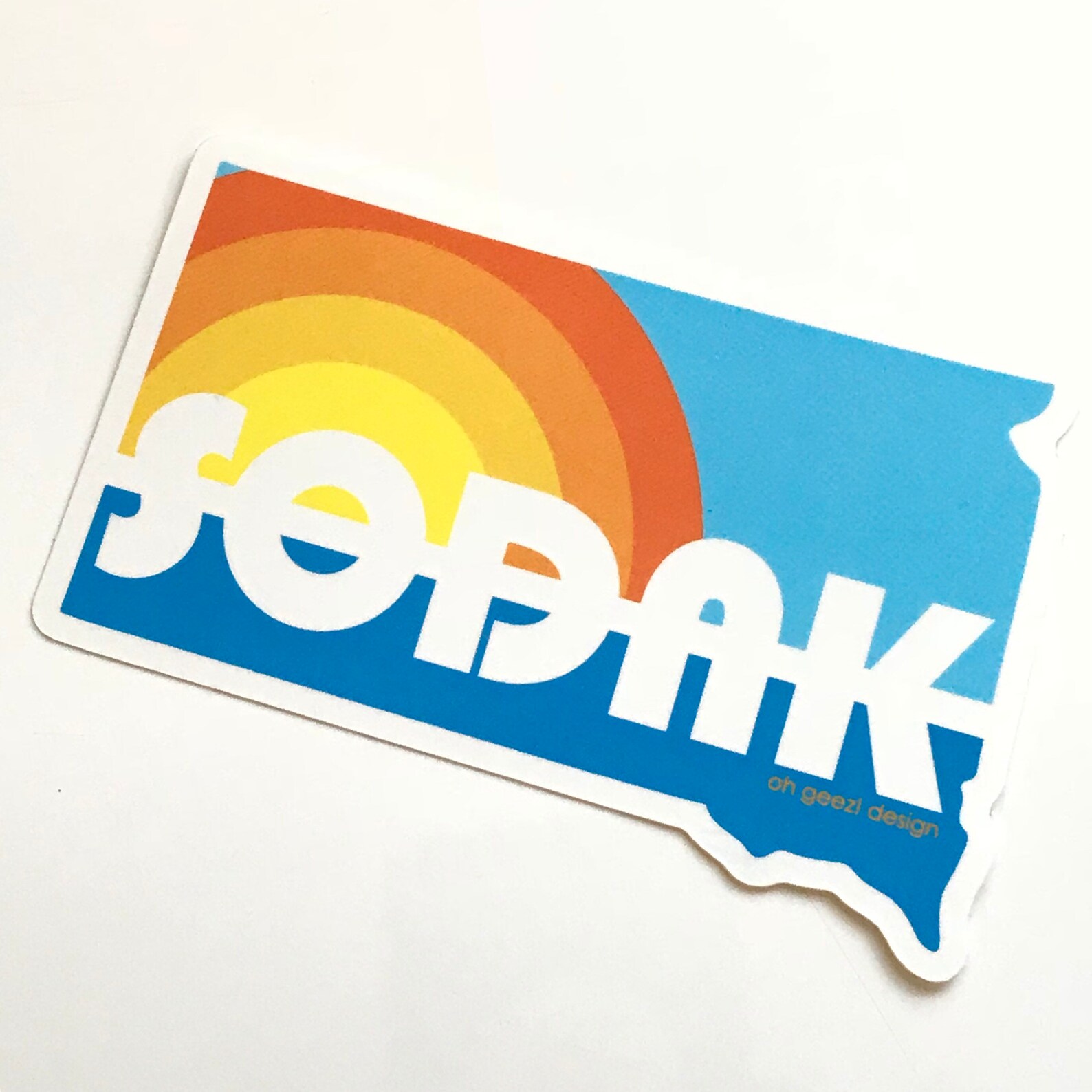Sodak Retro Sticker Sodak Lake Day Sticker South Dakota Etsy