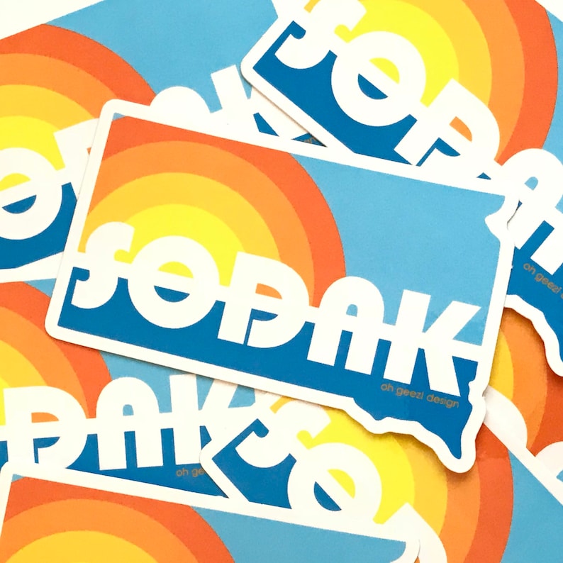 Sodak Retro Sticker Sodak Lake Day Sticker South Dakota | Etsy