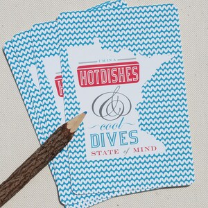 Minnesota Postcards Minnesota State of Mind Hotdishes & Cool Dives Postcards by Oh Geez Design image 3
