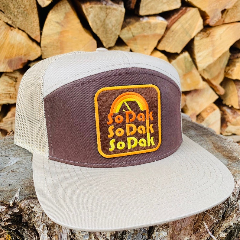 Sodak Retro Flat Bill Trucker Hat Sodak 