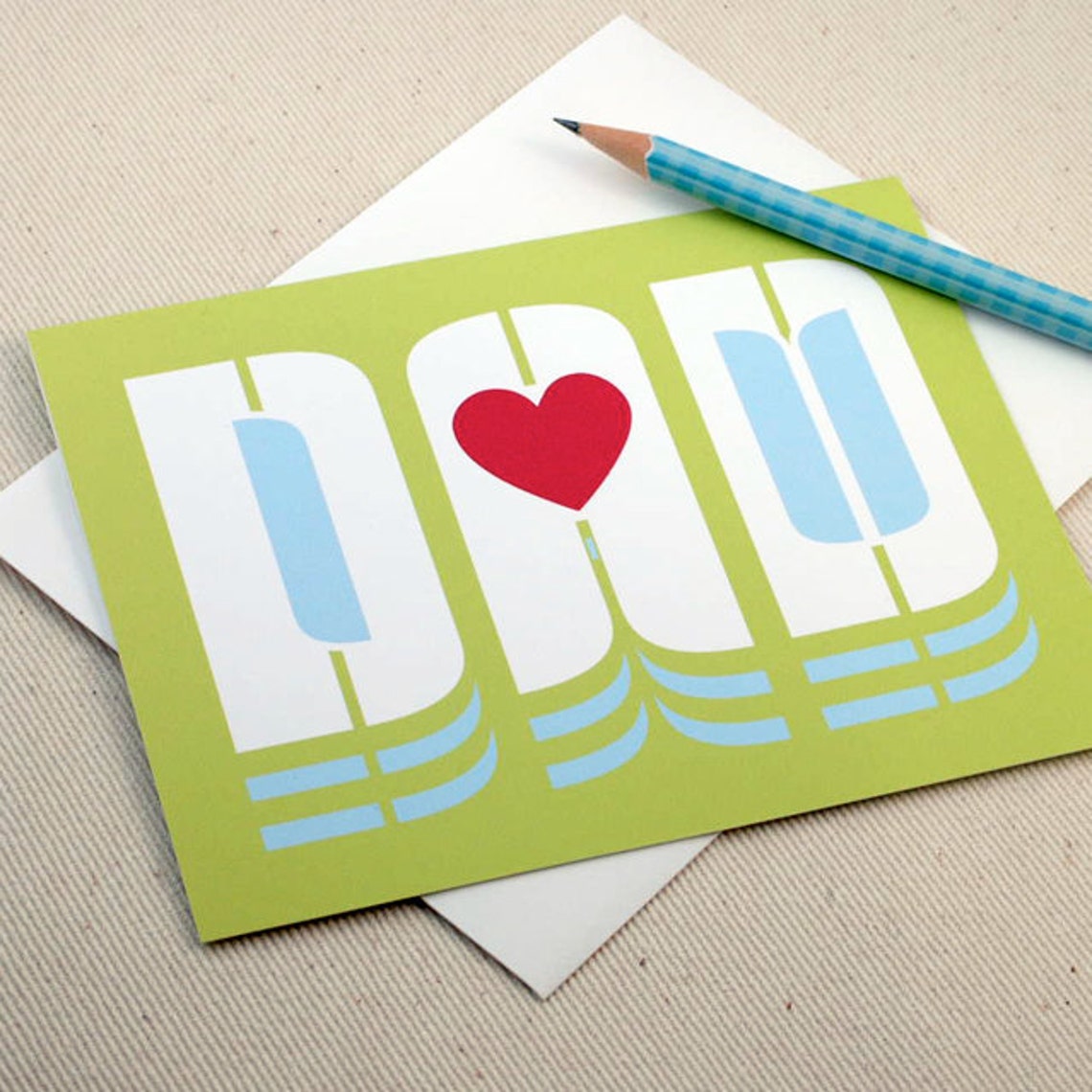 Fathers Day Card - I Love You Dad Greeting Card by Oh Geez Design - Etsy