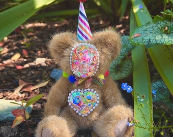 Muñeca de arte hecha a mano Lisa Frank Party Babie