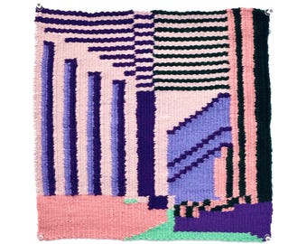 Glitch Woven Wall Hanging ~ Weaving by Jaime Derringer
