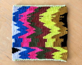 Glitchy Woven Wall Hanging ~ Weaving by Jaime Derringer