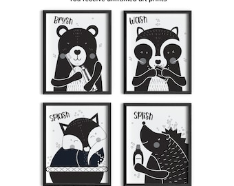 Woodland Bathroom Etsy
