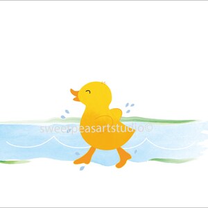 Yellow Ducky Bathroom, Rubber Duck Wall Art Prints, for Kids Duckie ...