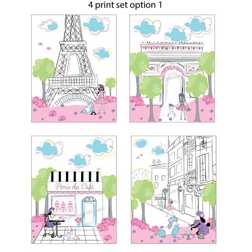 Paris Wall Art for Girls Paris Bedroom Decor for Big Girl Etsy