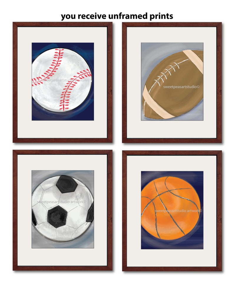 Sports Wall Art Decorcolor Options Goes With Sports Bedding Etsy