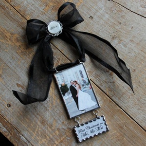First Christmas Married- Wedding Gift- Newlywed Christmas Ornament- Personalized Gift-Custom Photo Ornament-My First Christmas