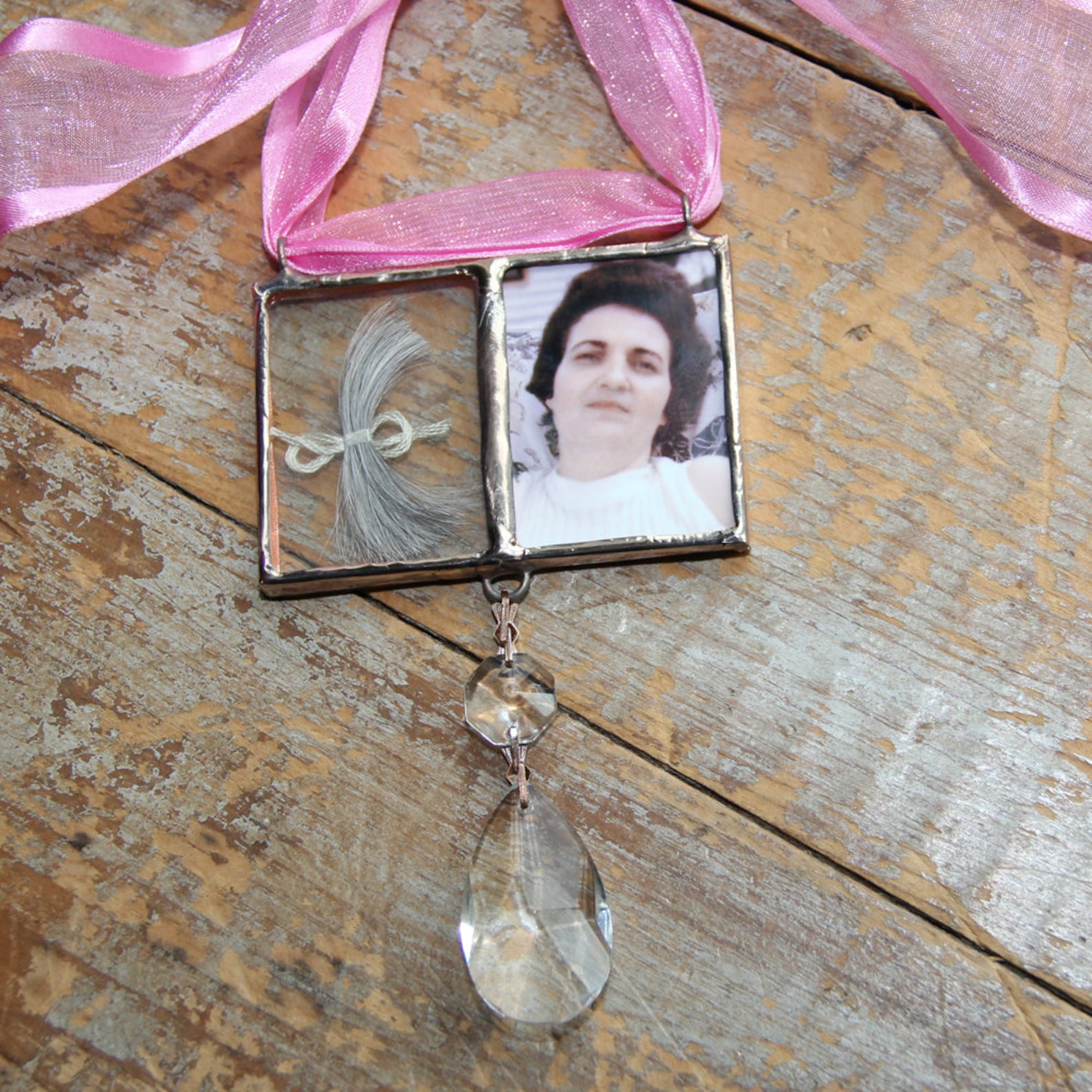 Hair Keepsake with Custom Photo Lock of Hair Keepsake My Etsy