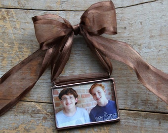 Christmas Photo Ornament-Holiday Photo Ornament- She Said Yes Ornament- Newleywed Ornament- My First Christmas Ornament-Memorial Ornamet