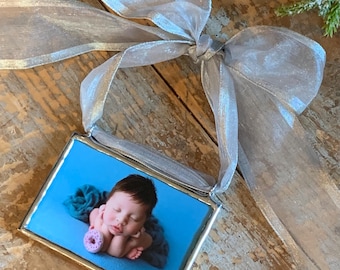 Christmas Holiday Custom Photo Ornament, Photo Ornament, Custom Ornament, Christmas Photo Ornament, Memorial Gift, Personalized Photo