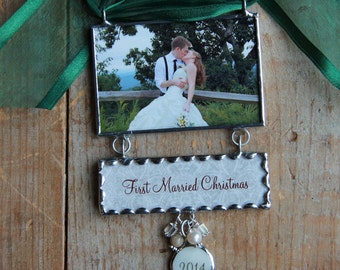 Custom Christmas Ornament Newly Engaged First Married Christmas Ornment as Mr. & Mrs.