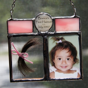 First Haircut Lock of Hair Baby Hair Photo Keepsake, First Curl, Baby Hair Keepsake