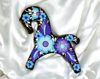 PRONTO PER LA SPEDIZIONE, Calamita da frigorifero a forma di cavallo divertente, Calamita da frigorifero in legno dipinta a mano, Calamite con graziosi cavalli, Regalo per gli amanti degli animali