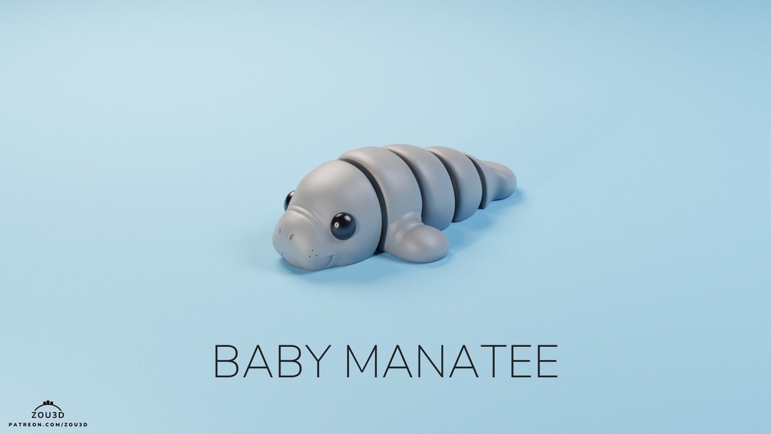 3D Printed Articulated Slug JUMBO/Medium Fidget Toy Slinky