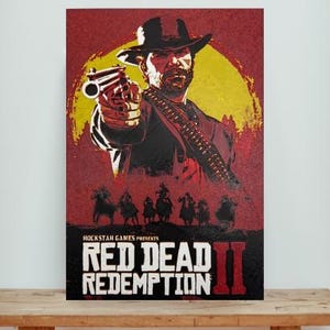 Red Dead Redemption 2 3D Game Poster - Fully 3D - 3D Printed - Unique