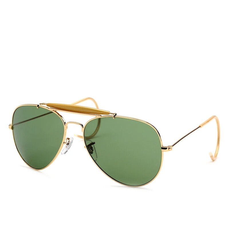 Oversized Double Bridge Glasses Frame For Women Vintage Pilot Anti Blue Light Eyeglasses Frame Ladies Optical Computer Spectacle