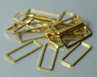 rectangle connector connector Solid bronze Rectangular Ornate Charm rectangle connector link,bronze link