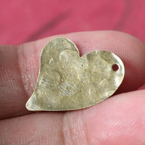 sale, Hand hammered heart dangle drop charm size aprox 17x17mm, select your color and quantity XW01295ACPN image 4