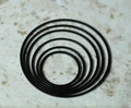 Black O Ring, Round Link, Select Size