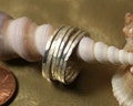 Hand hammered gold, silver and rose gold tone midi ring, knuckle ring, stack rings, select your size and quantity (SRSP, SRGP, SRRG)(F)