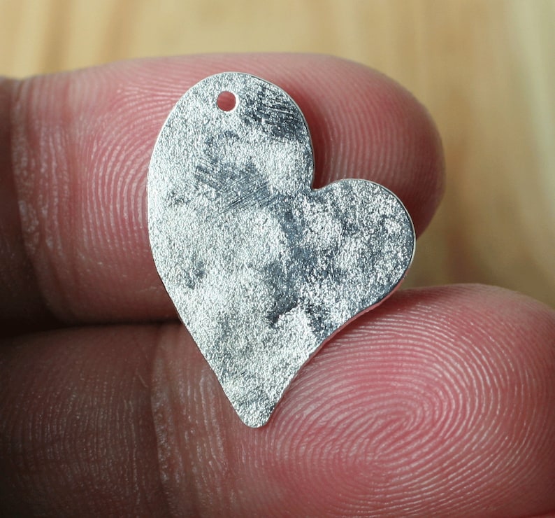 Handmade matte finish heart drop dangle charm size 17x15mm select your color and quantity