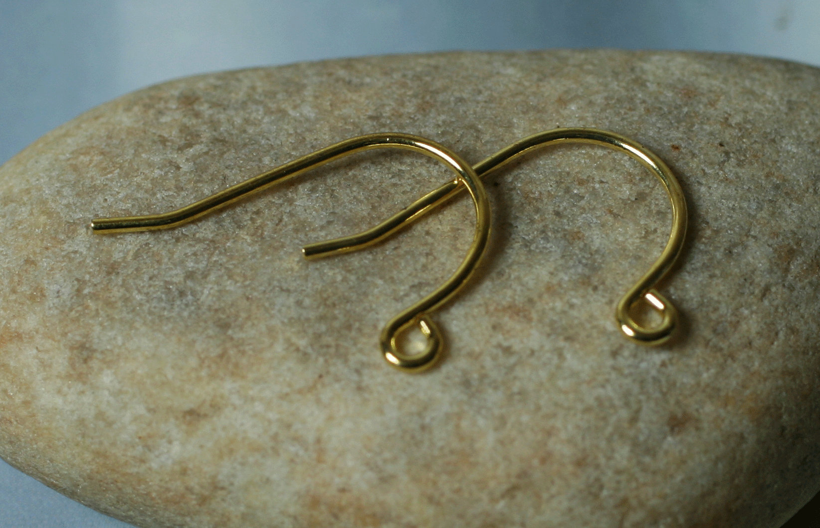 Silver or gold plated fish hook earwire size 20x14mm 20g Etsy
