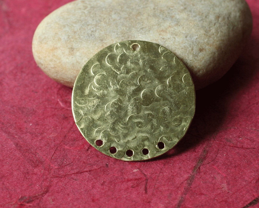 Pendentif en argent sterling 925 fait main avec petit disque coeur en diamants pavés - France