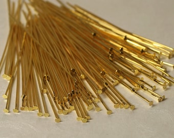 Gold Head Pins, 2 Inch, 21g Jewelry Making Supplies