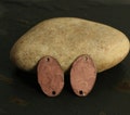 Oval disc link drop dangle tag stamping blank, size 18x11mm, antique copper, brass, select your color and quantity (XW01174)(ACDP) D50