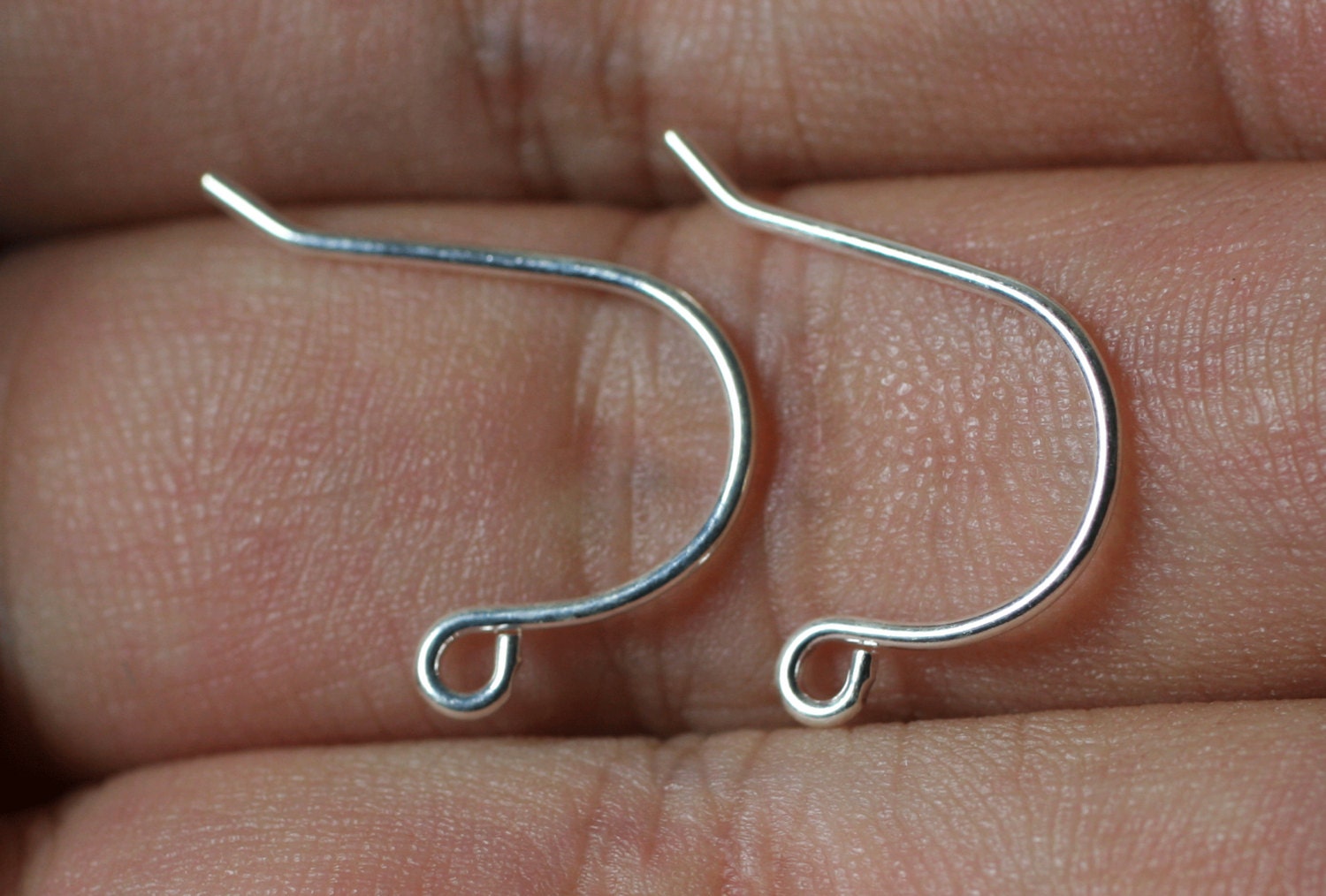 Silver or Gold Plated Fish Hook Earwire Size 20x14mm 20g Etsy UK