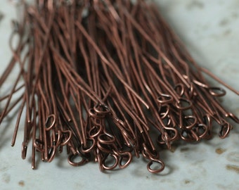 Antique copper pin, select your type and quantity (AC eyepin)