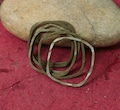 Hand Hammered Square Link, Open Connector, 20mm, Gold, Silver, Rose Gold