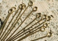 Antique Brass Head Pins, Jewelry Making Supplies