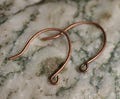 15x15mm Hook Ear Wires, Gold, Rose Gold, Antique Brass, Copper