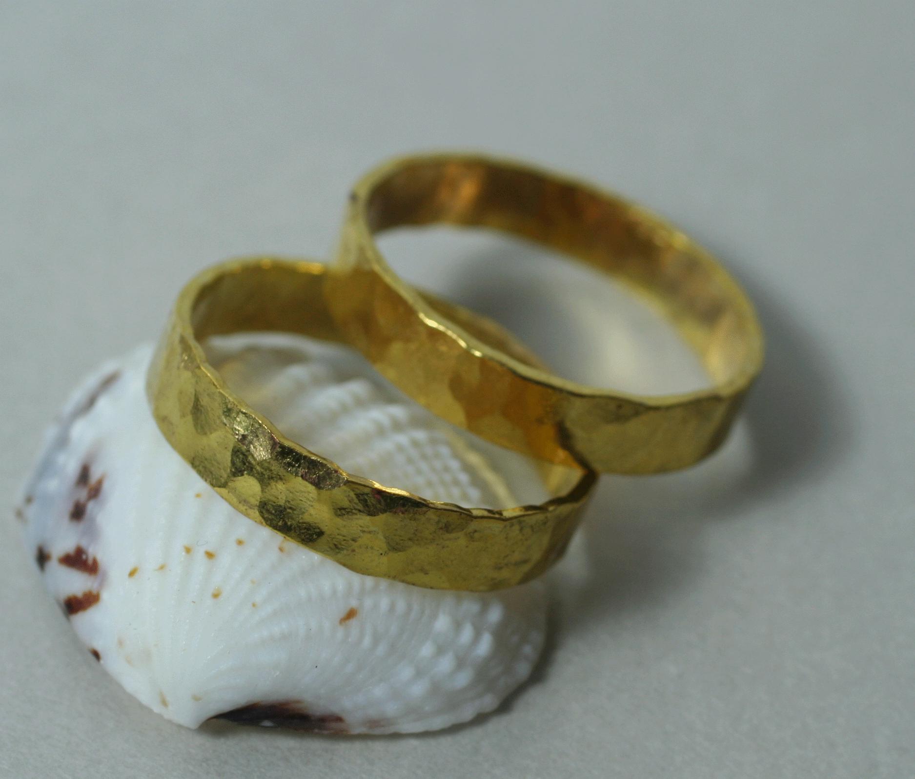 we took our beloved hand hammered band and made it... Hand Hammered Ring, Select Your Color, Size, Surface Texture and ...