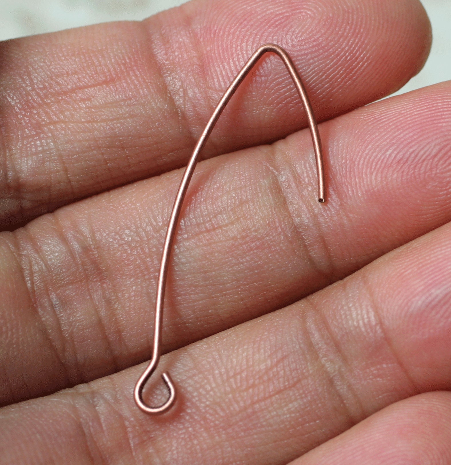 Hook earwire handmade earwire French hook earwire size Etsy