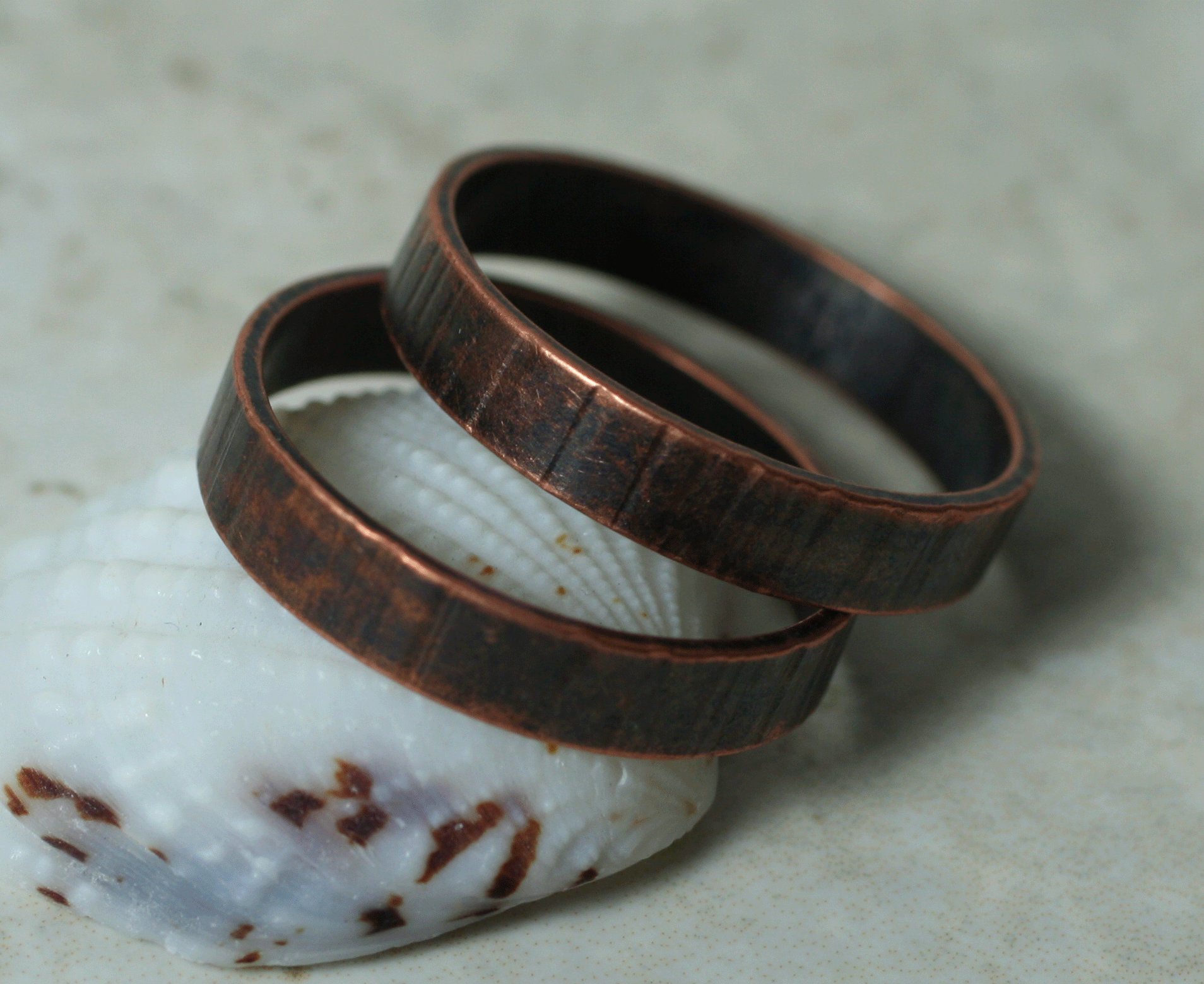 we took our beloved hand hammered band and made it... Hand Hammered Ring, Select Your Color, Size, Surface Texture and ...