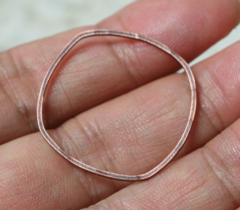 RBKS select your color and quantity Hand hammered irregular organic square link connector size aprox 20x20mm FA00011