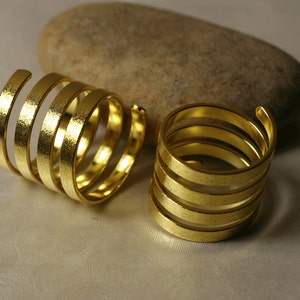 Spiral ring, gold, silver, black, antique brass, select your color and quantity d32
