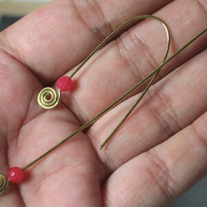 Handmade spiral pin 3-inch long 20g thick, select your color and quantity PSGPG20, PSSTG20, PSSSG20GT image 3