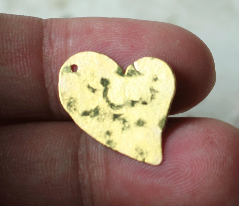 Handmade matte finish heart drop dangle charm size 17x15mm select your color and quantity