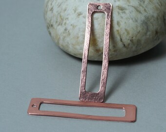 Rectangle drop dangle charm size 45x11mm, select your color and quantity (XW03542)(RGM)