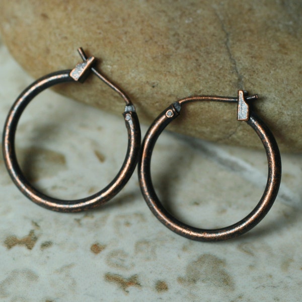 Round hoop earrings 20mm in diameter, select your color and quantity (HB00842)(AC)