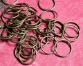 Antique brass thick jump ring, 16mm, 14mm,12mm outer diameter, 14G or 16G thick, select your size/thickness and quantity